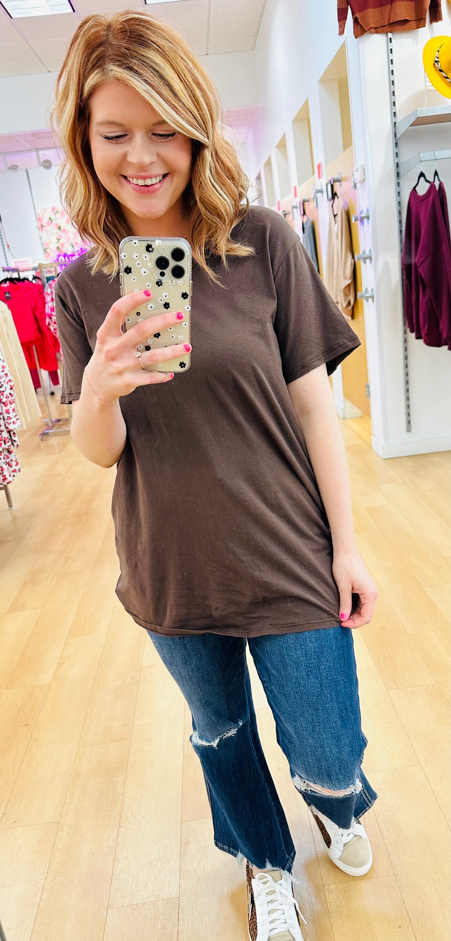 Zenana Cotton Short Sleeve V-Neck Tee