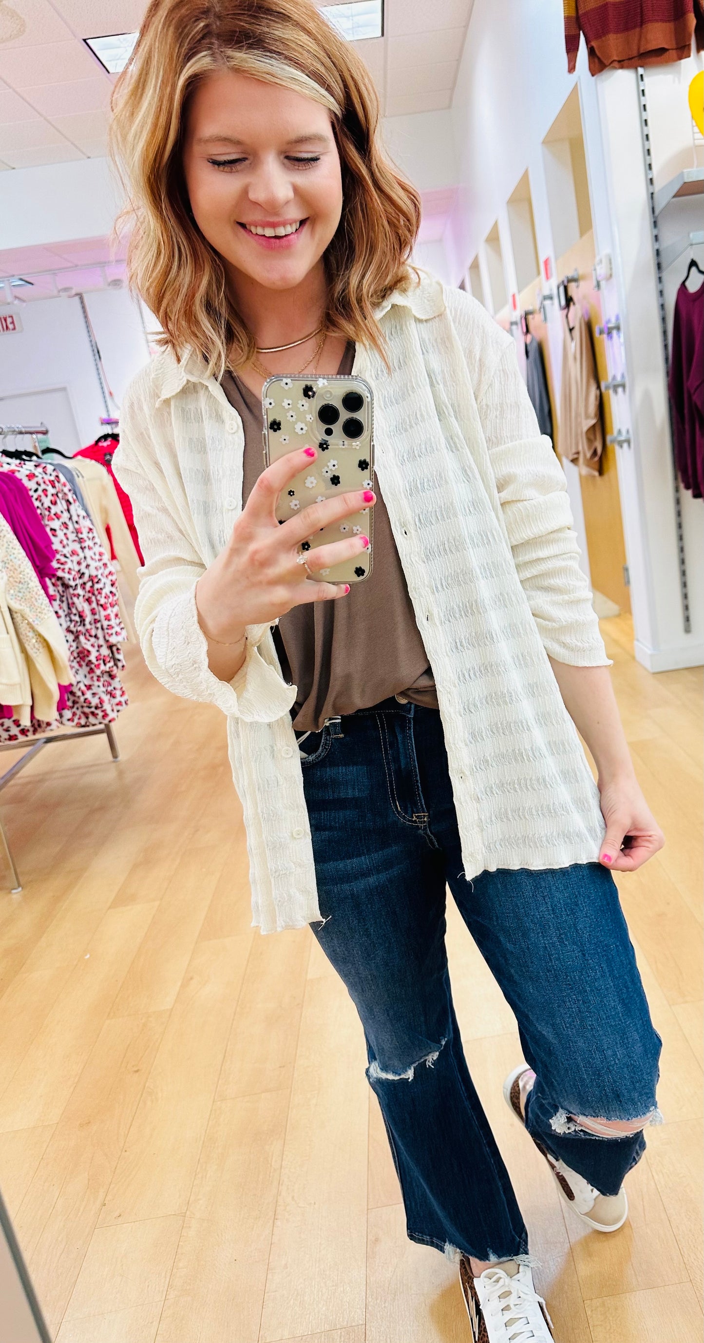Culture Code Semi Fitted Button Down Shirt