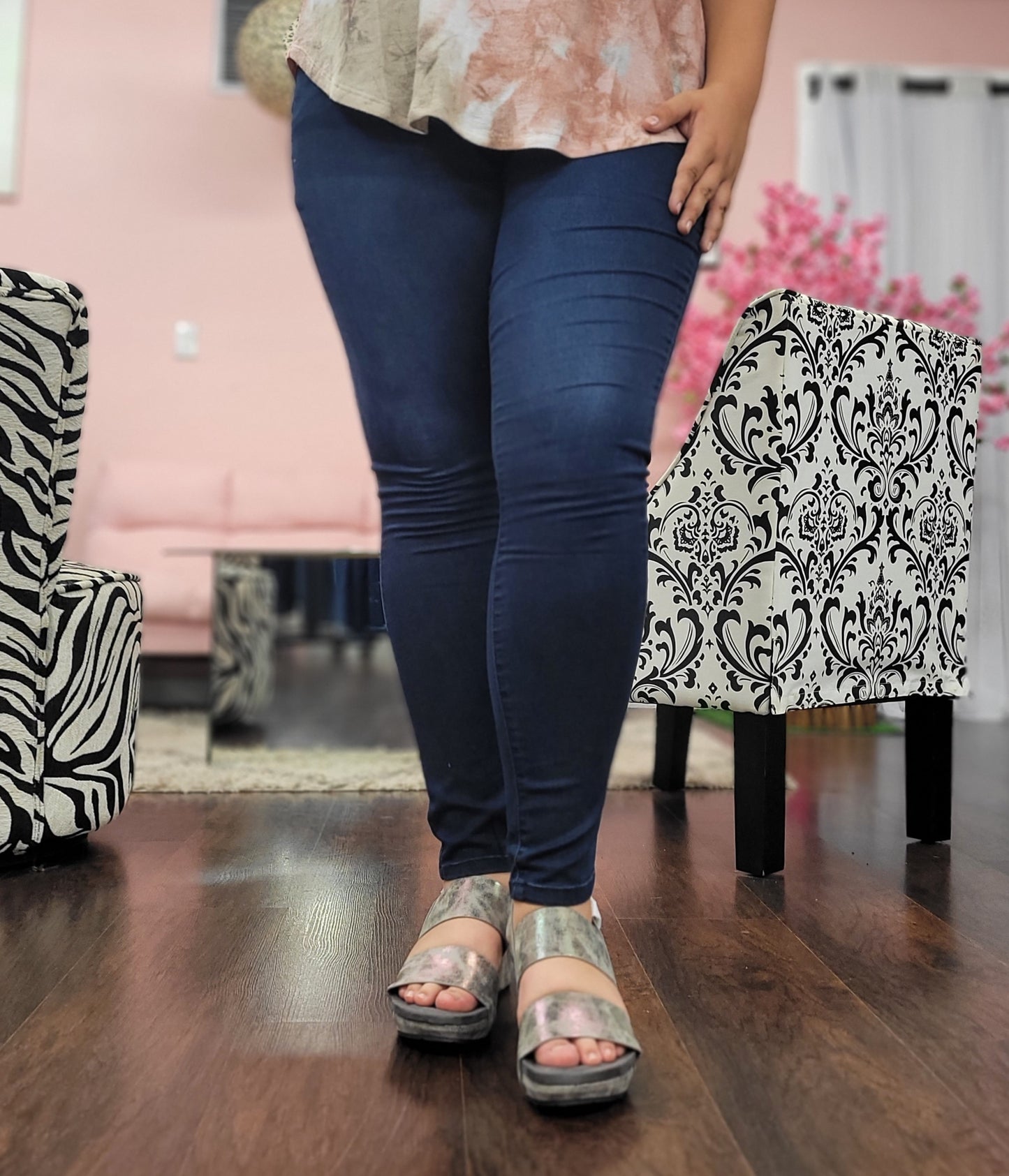 YMI Plus Size Hyper Denim Skinny Jeans
