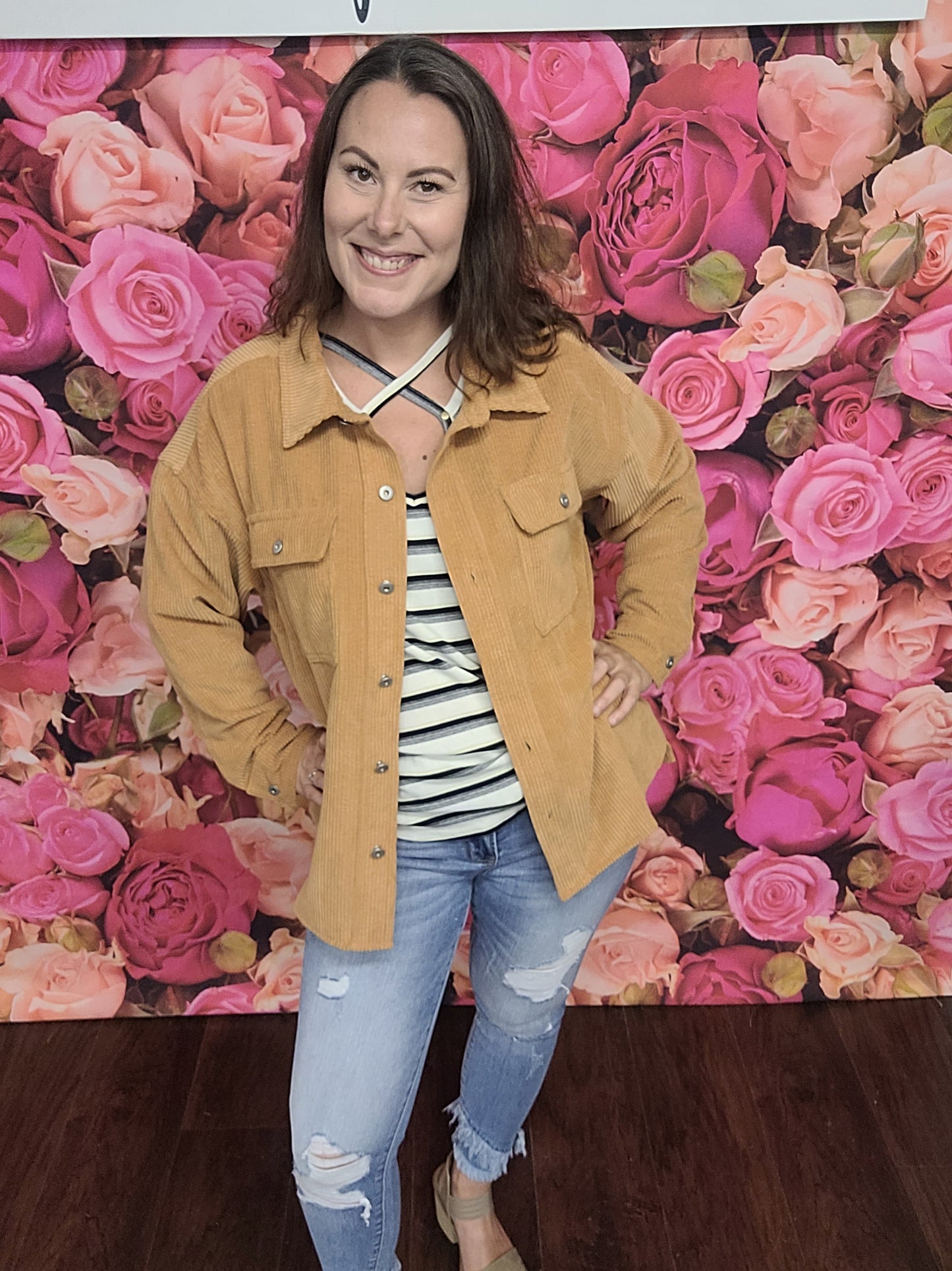 Corduroy Casual Shirts Jacket
