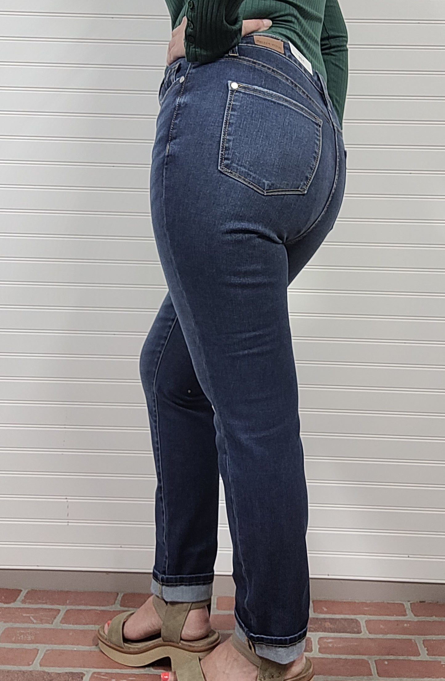 Judy Blue Jessa Cool Denim Boyfriend Fit Jeans