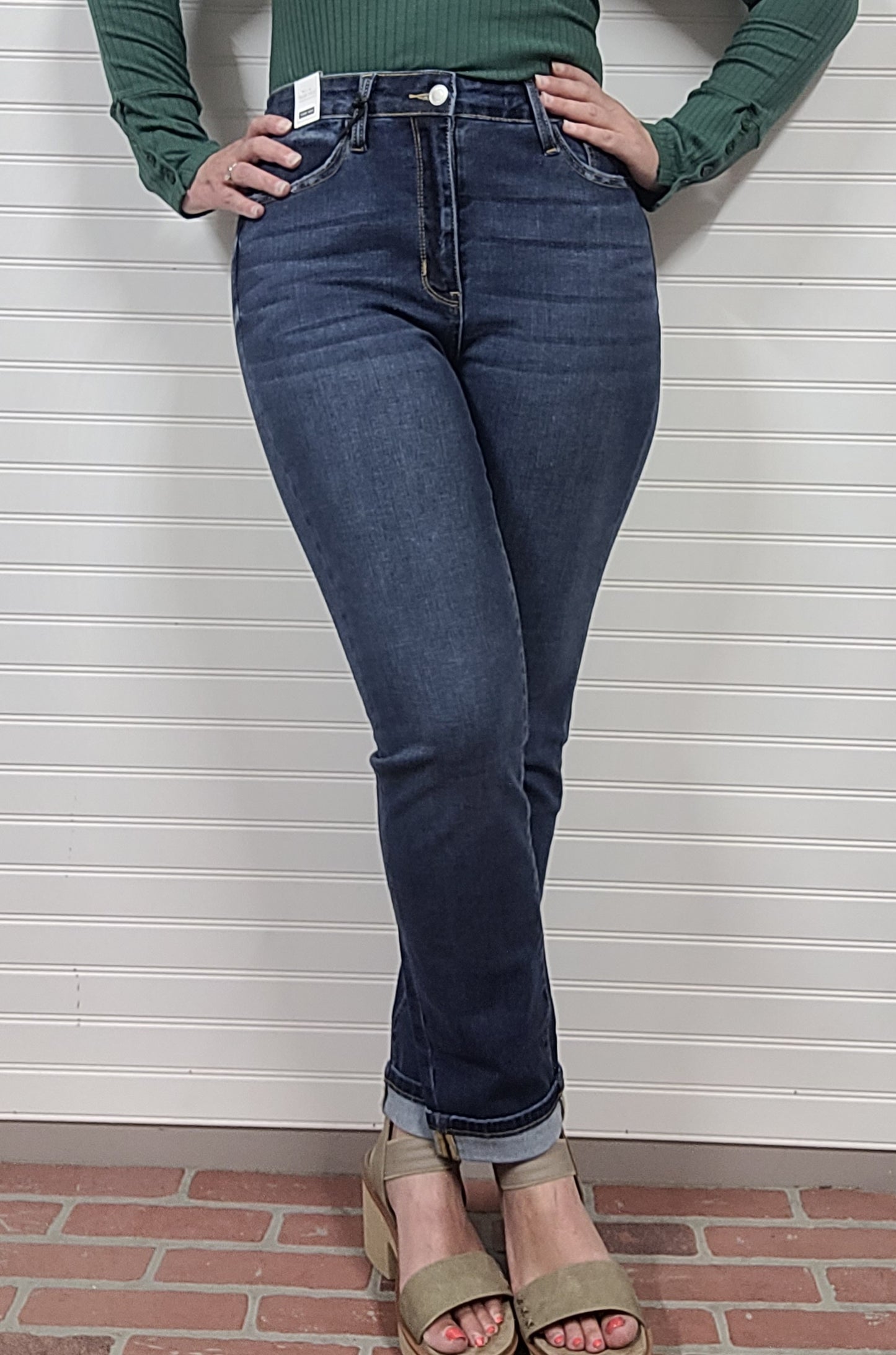 Judy Blue Jessa Cool Denim Boyfriend Fit Jeans