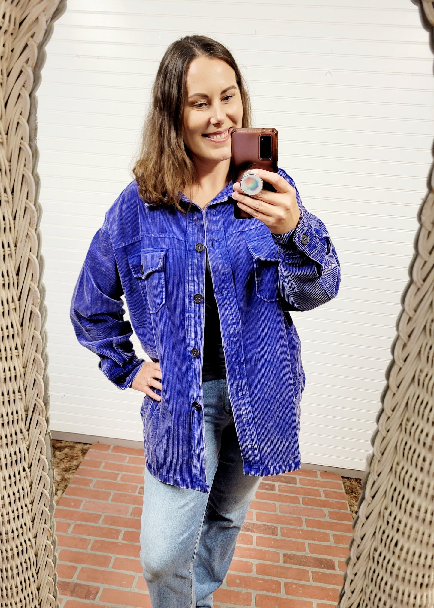 Vintage Oversized Corduroy Shacket