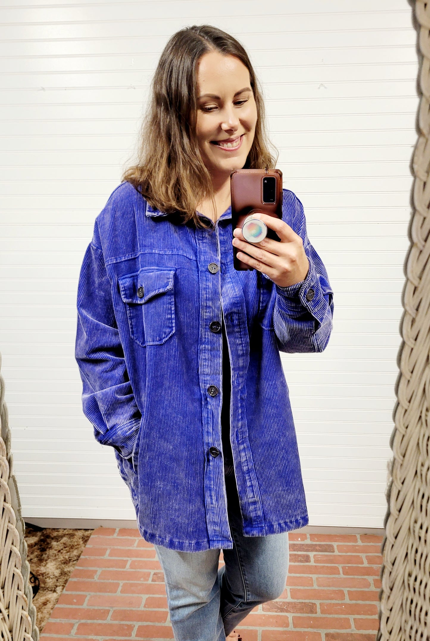Vintage Oversized Corduroy Shacket