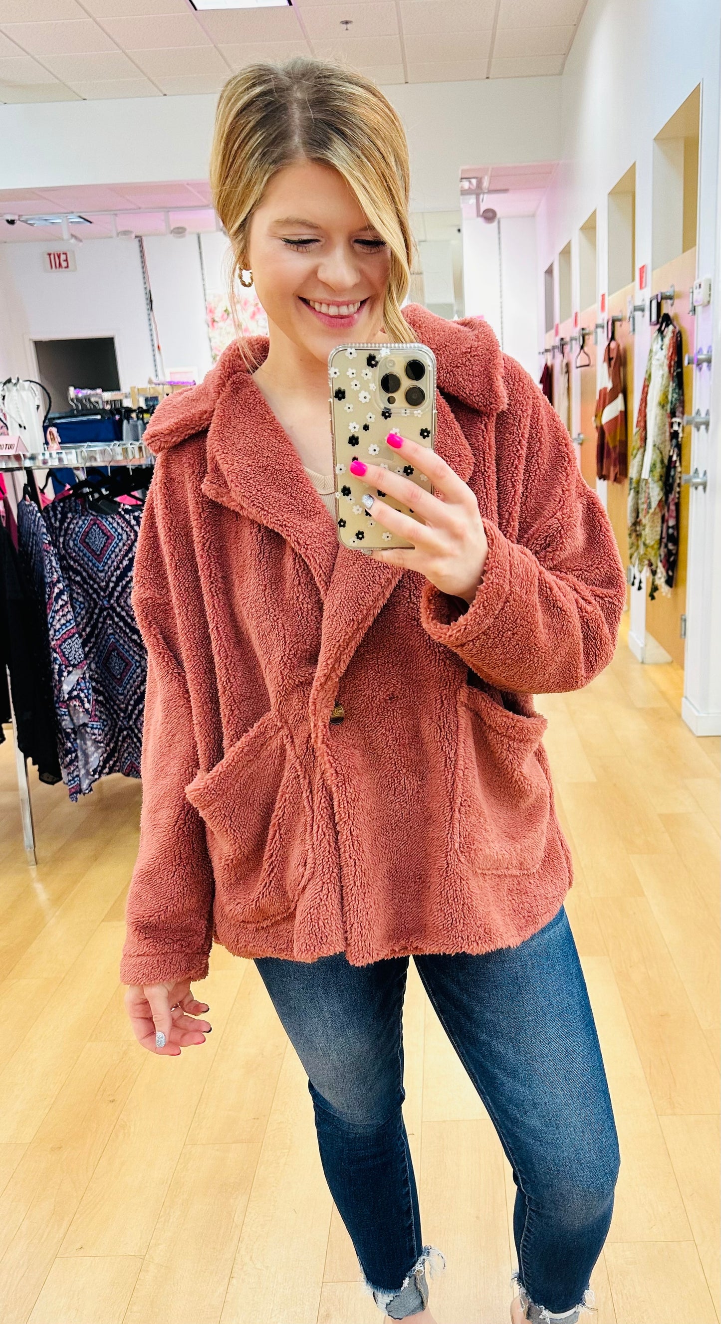 Double Breast Solid Jacket