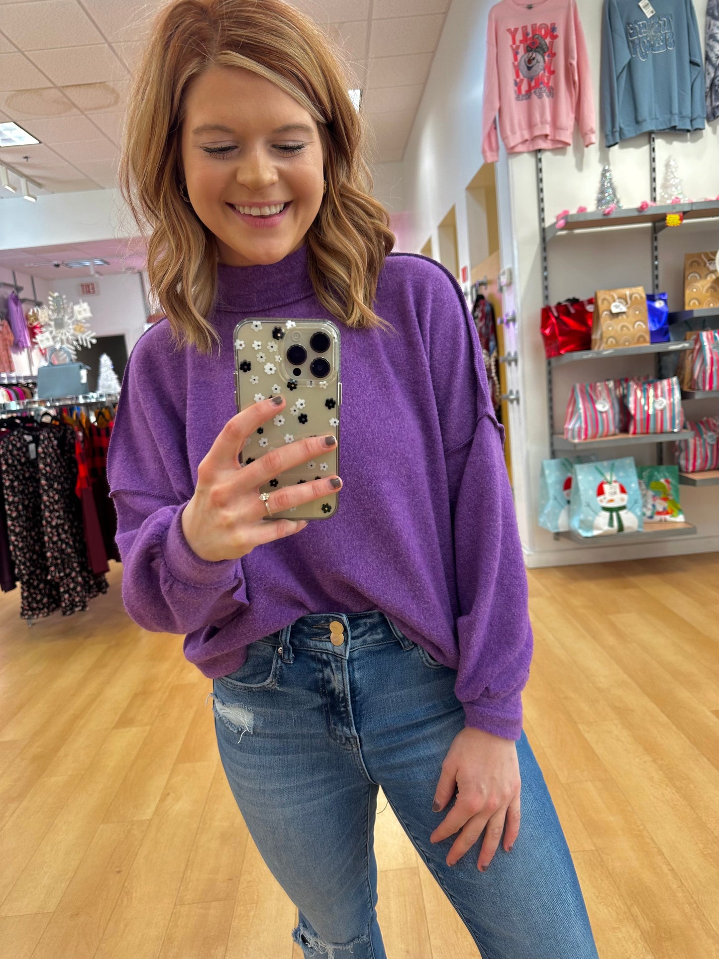 Long Sleeve Mary Jane Sweater