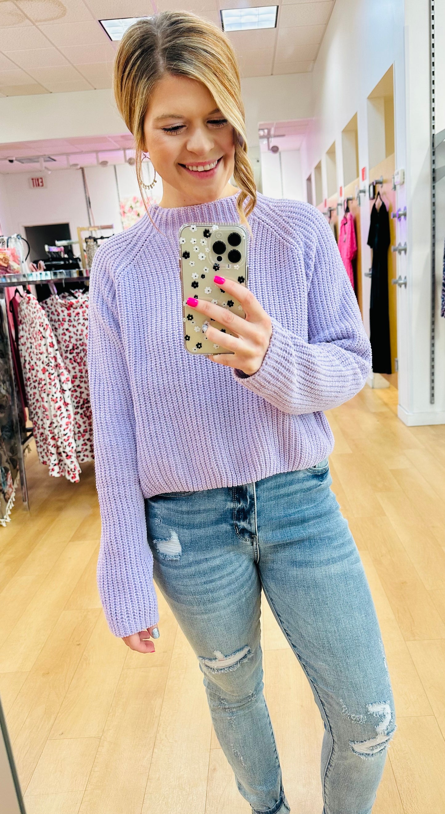 Solid Color Knit Pullover Sweater