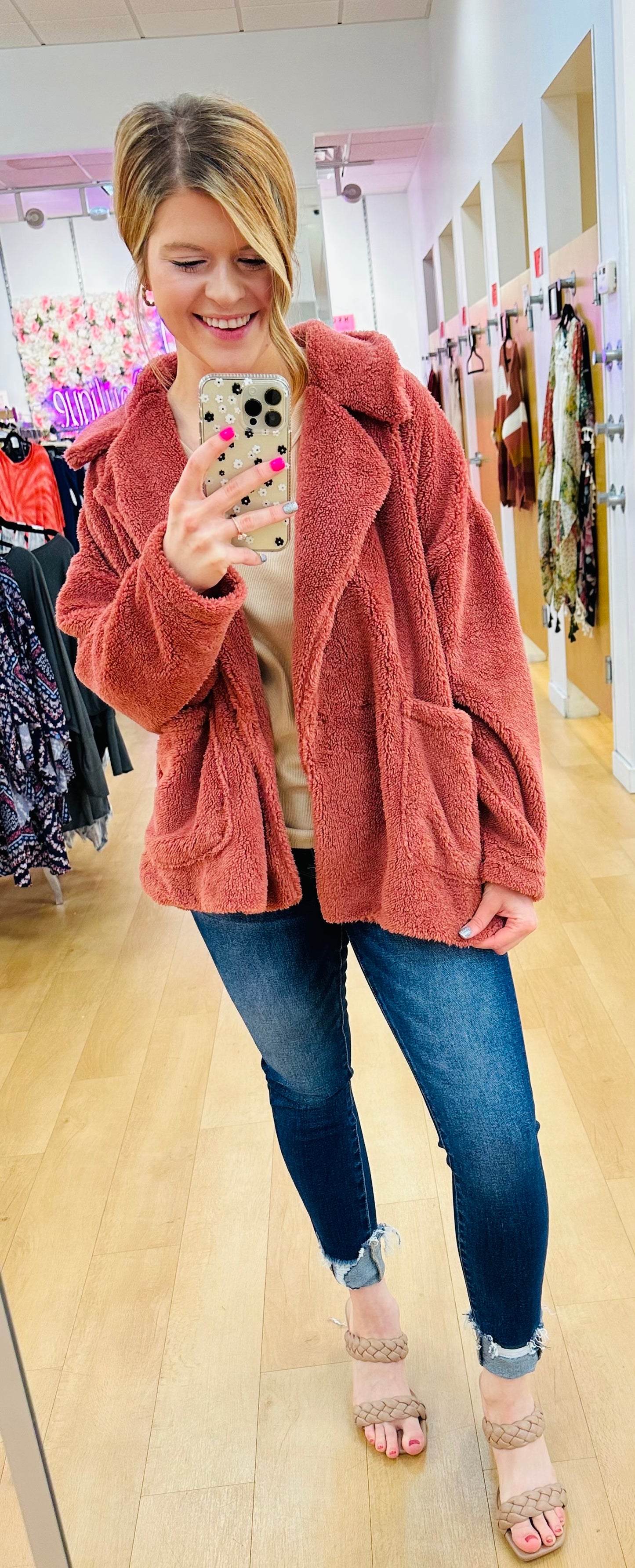Double Breast Solid Jacket