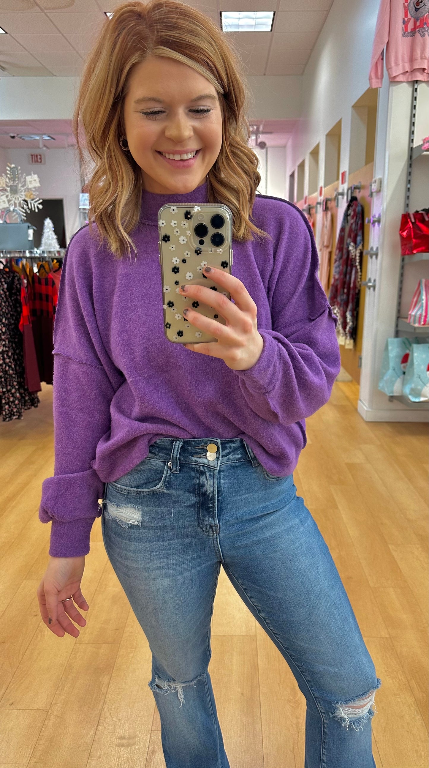 Long Sleeve Mary Jane Sweater