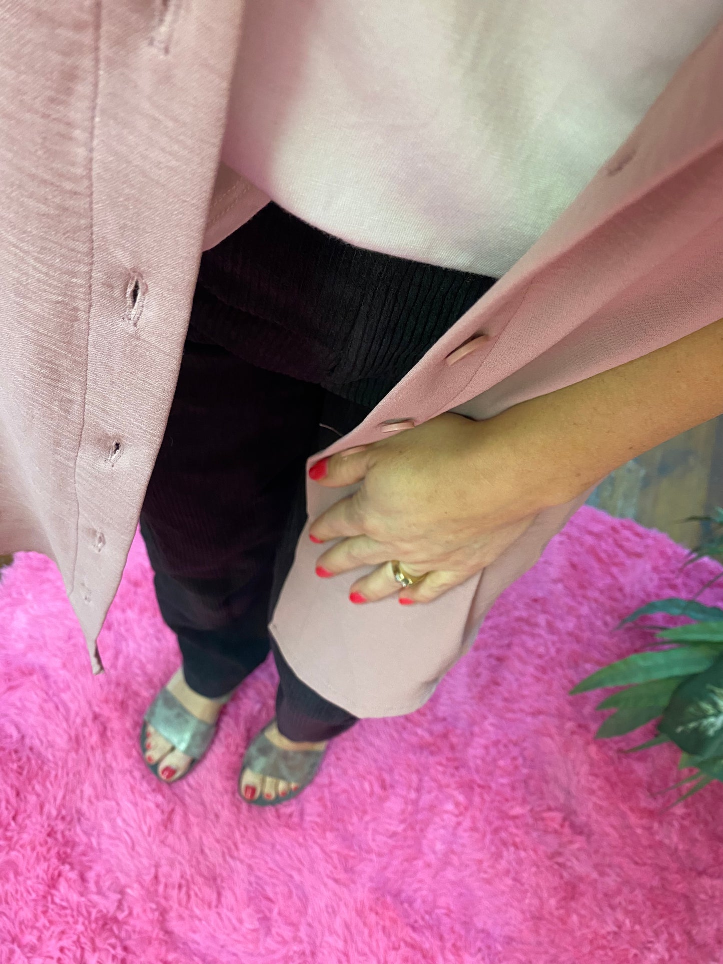 Zenana High Rise Corduroy Pants