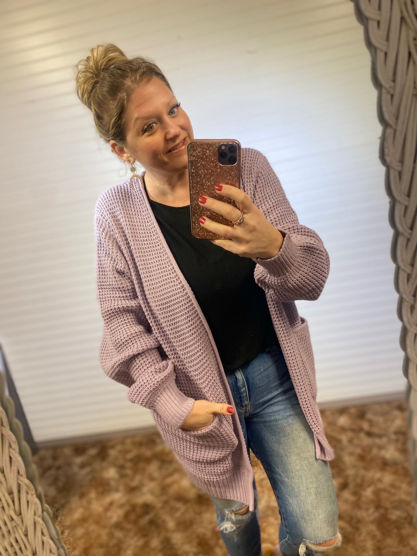 Zenana Best Ever Waffle Cardigan
