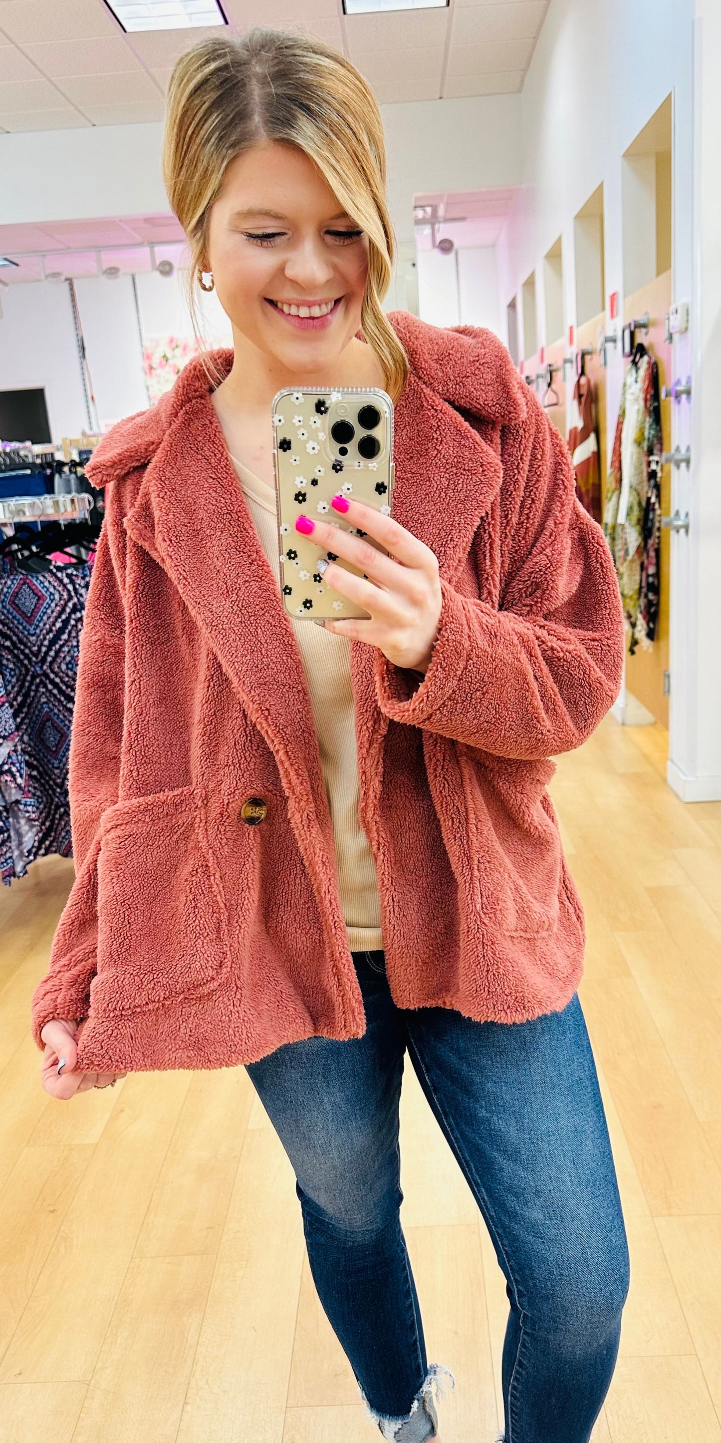 Double Breast Solid Jacket