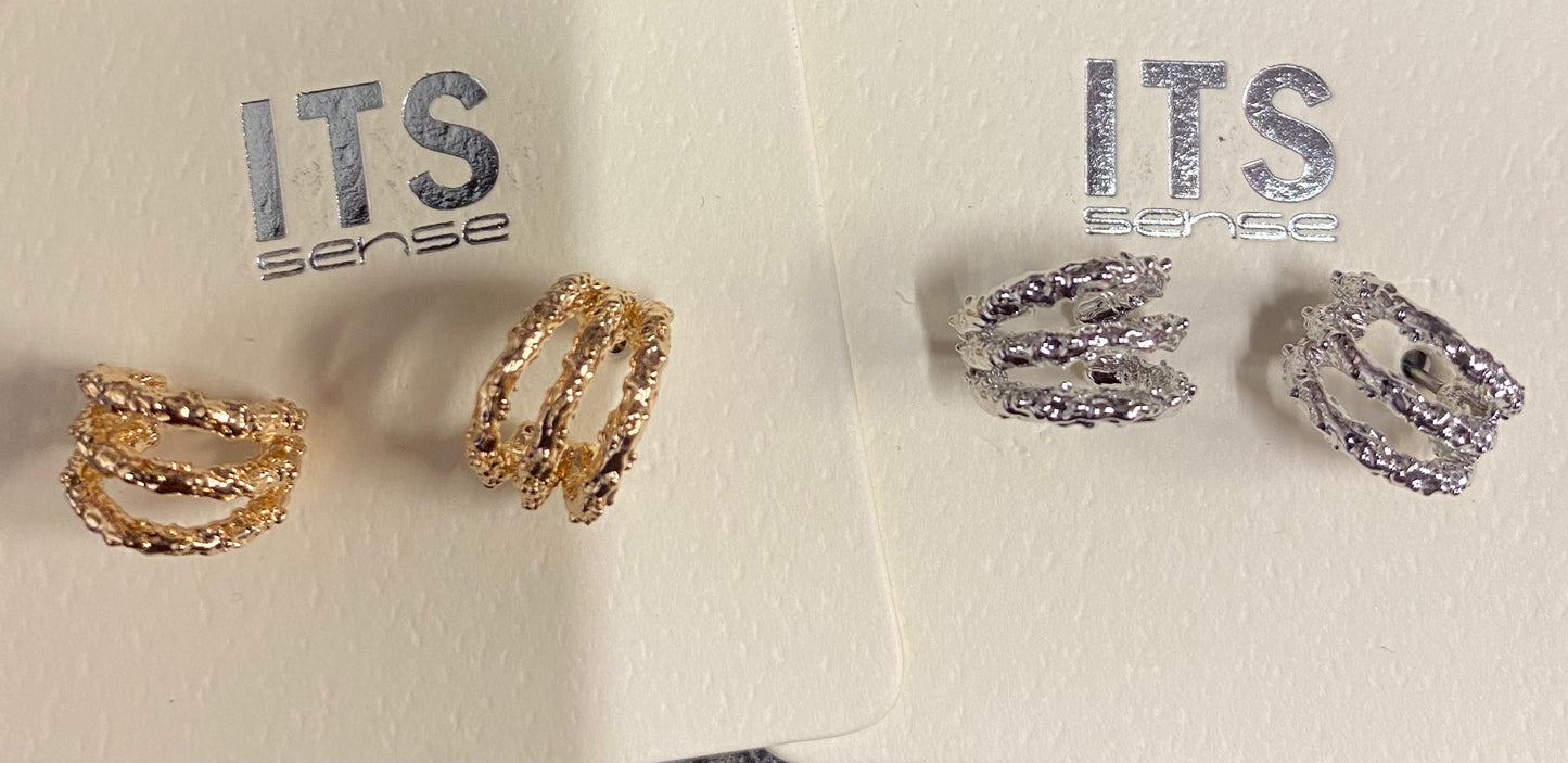 Layered Huggie Hoop Earrings