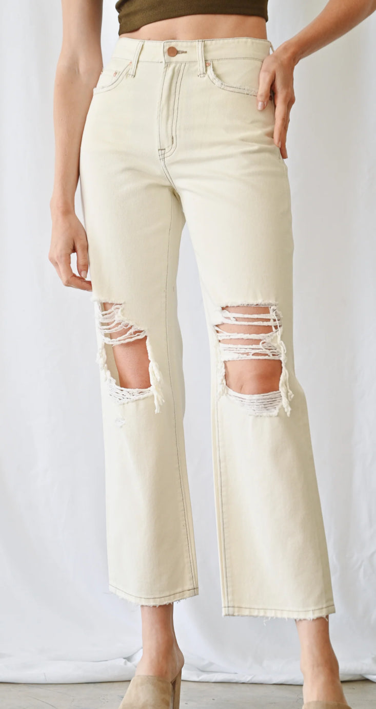 Super High Rise Straight Dad Jeans