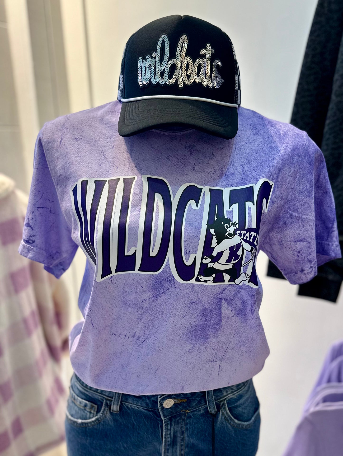 Short Sleeve Acid Wash WILDCATS