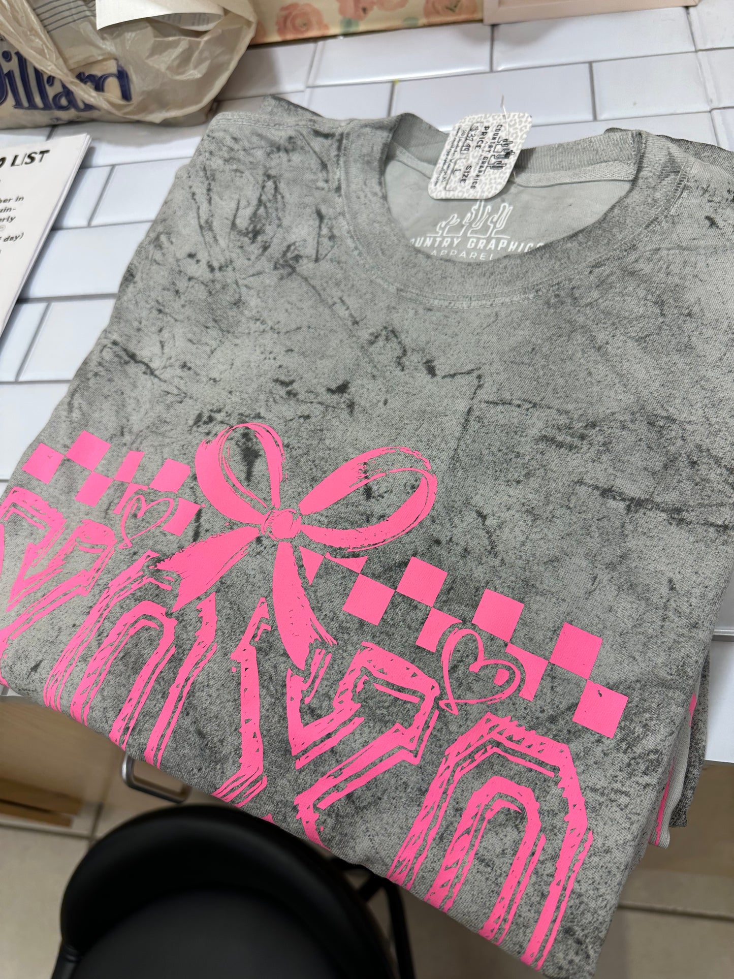"XOXO" Acid Wash T-Shirt -CG