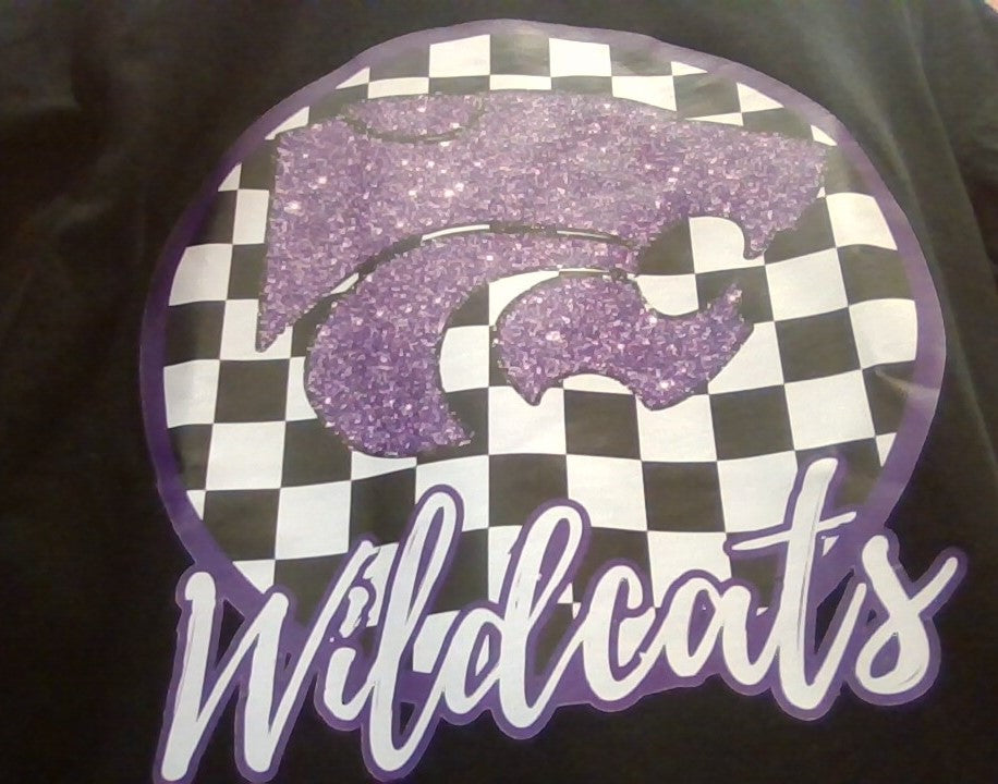 Wildcats Checkered Tee