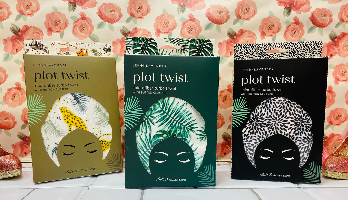 Lemon Lavender Plot Twist Turbo Towel Assortment