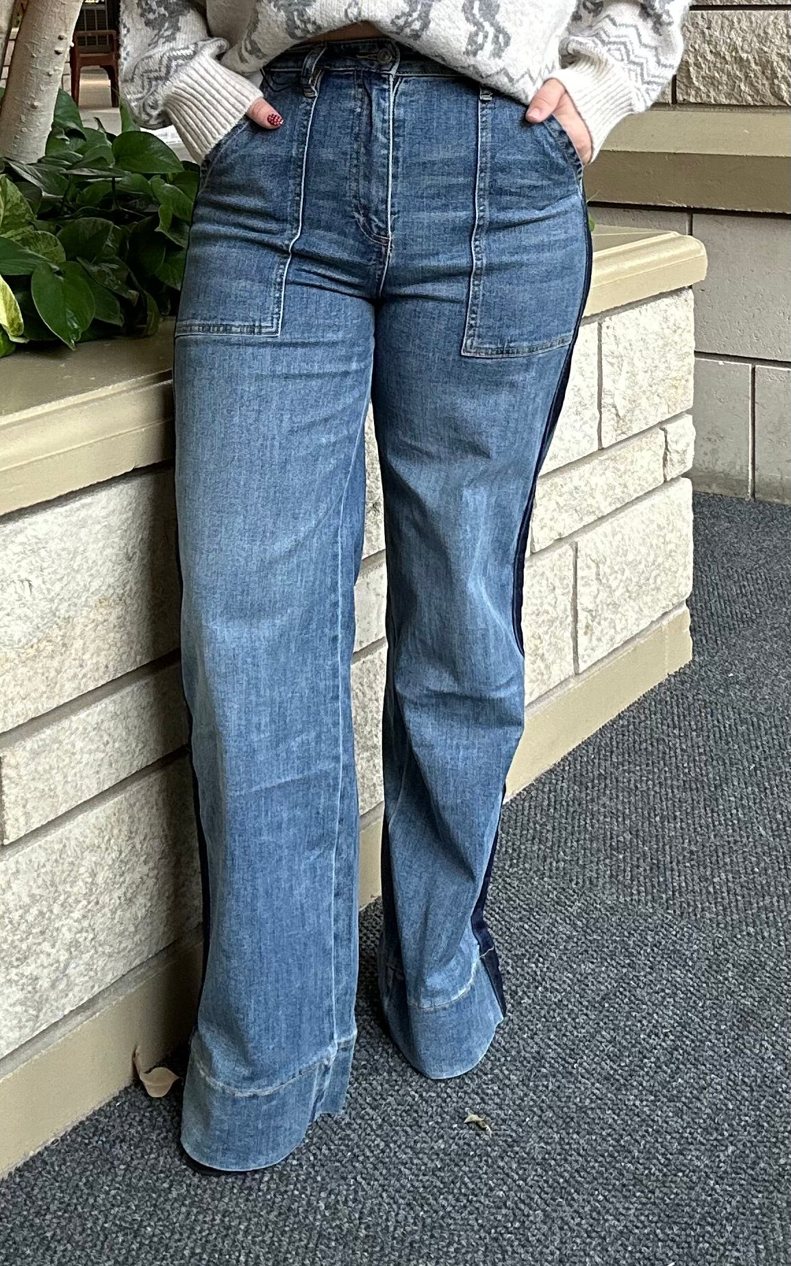 SUPER HIGH RISE TUX PANT// Mica