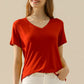 Ninexis Full Size V-Neck Short Sleeve T-Shirt