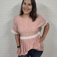 Haptics Floral Rayon Challis Short Sleeve Top