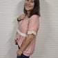 Haptics Floral Rayon Challis Short Sleeve Top