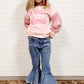 Kid's Western Printed Sweatshirt w/Sequins