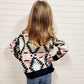 Mommy and Me Geometric Cardigan Sweater