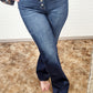 Judy Blue High Waist Straight Fit Button Fly Jeans