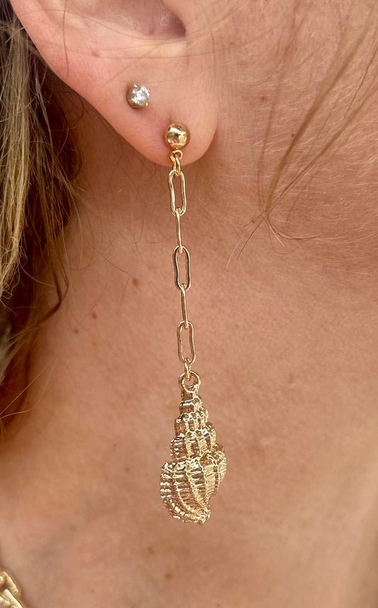 Seashell Dangle Earrings