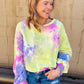 Tie Dye Puff Sleeve Top