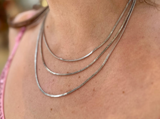 Basic Chain Triple Layer Necklace
