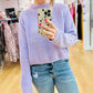 Solid Color Knit Pullover Sweater