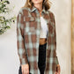 Plaid Dropped Shoulder Shirt