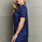 MOON NITE Quilted Quivers Button Down Sleepwear Dress