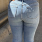 Judy Blue MidRise Tummy Control Destroy Skinny Jeans