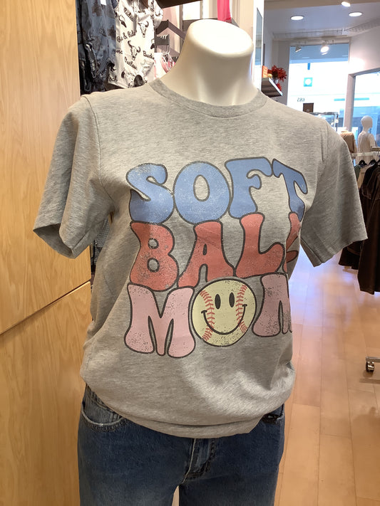 Soft Ball Mom T-shirt