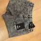 Mica black stonewash shorts