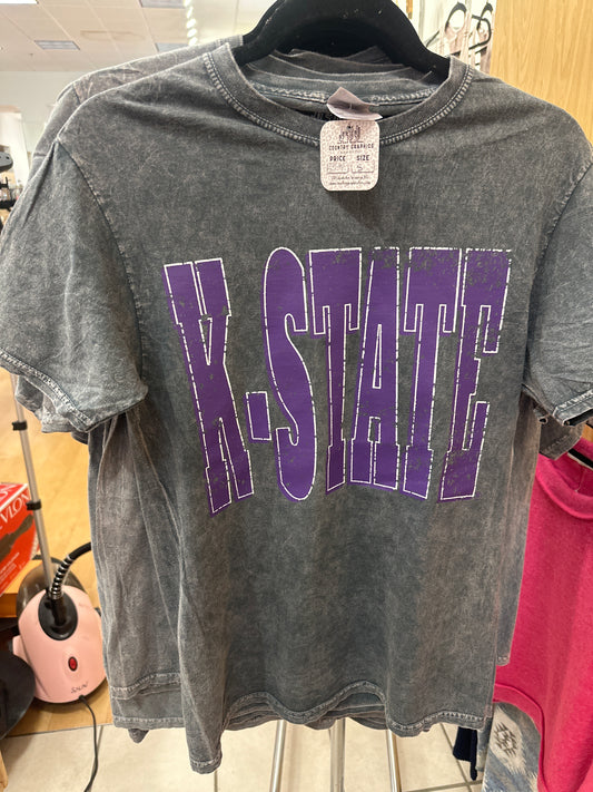 Faded K-State Purple Pride Tee