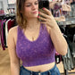 2 Way Neckline Washed Tank Top