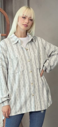 Cable Jacquard Shacket