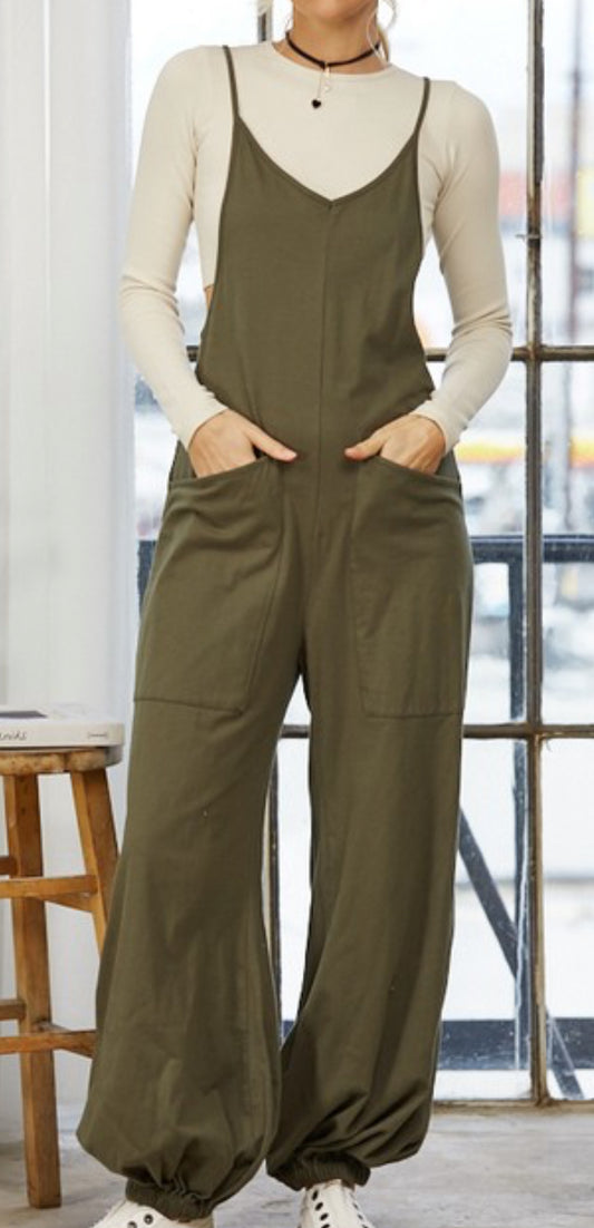 Delightful Cotton Blend Jumpsuit