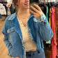 Acid wash Zenana button up