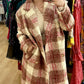 Warm mix rose long coat