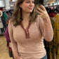 Reborn J detailed long sleeve top