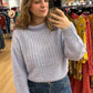 Cozy periwinkle knitted sweater
