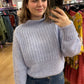 Cozy periwinkle knitted sweater