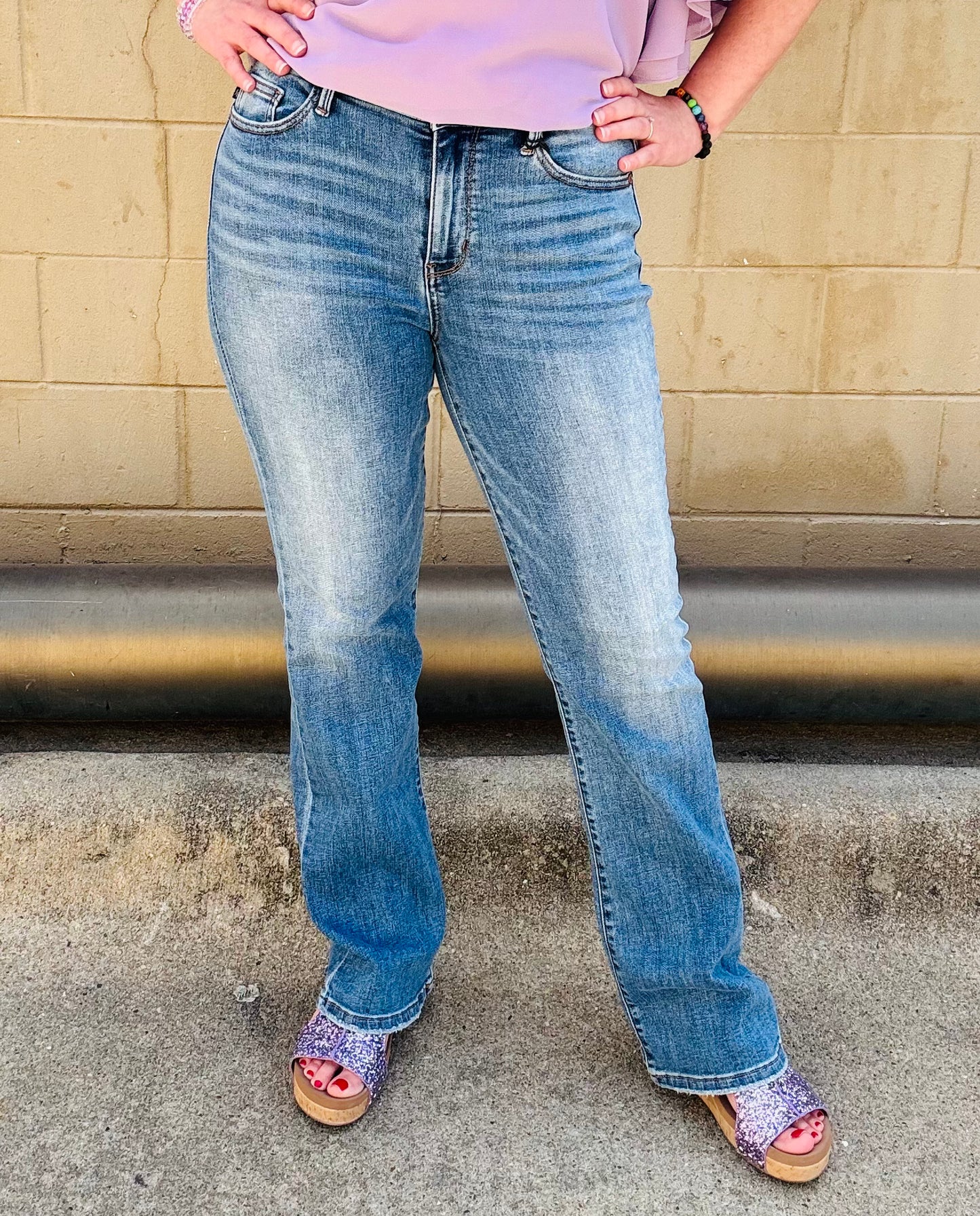 Judy Blue Midrise Vintage Bootcut Jeans