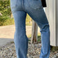 three button high rise jeans// Risen