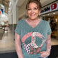 Boho Peace Floral Graphic Top